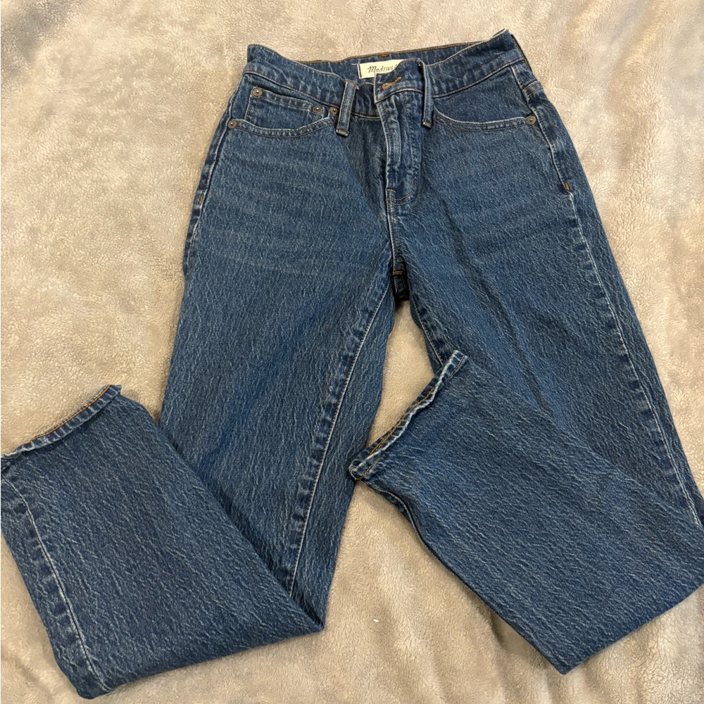 Madewell Women's Straight Leg Blue Jeans